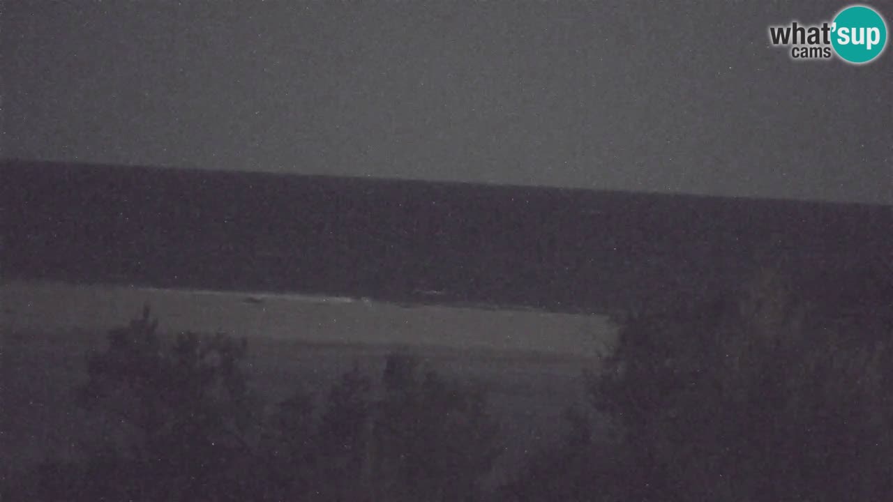 Webcam Chia – Vue en direct de la plage Su Giudeu