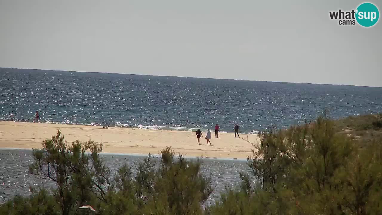 Spletna kamera Chia – Pogled v živo na plažo Su Giudeu