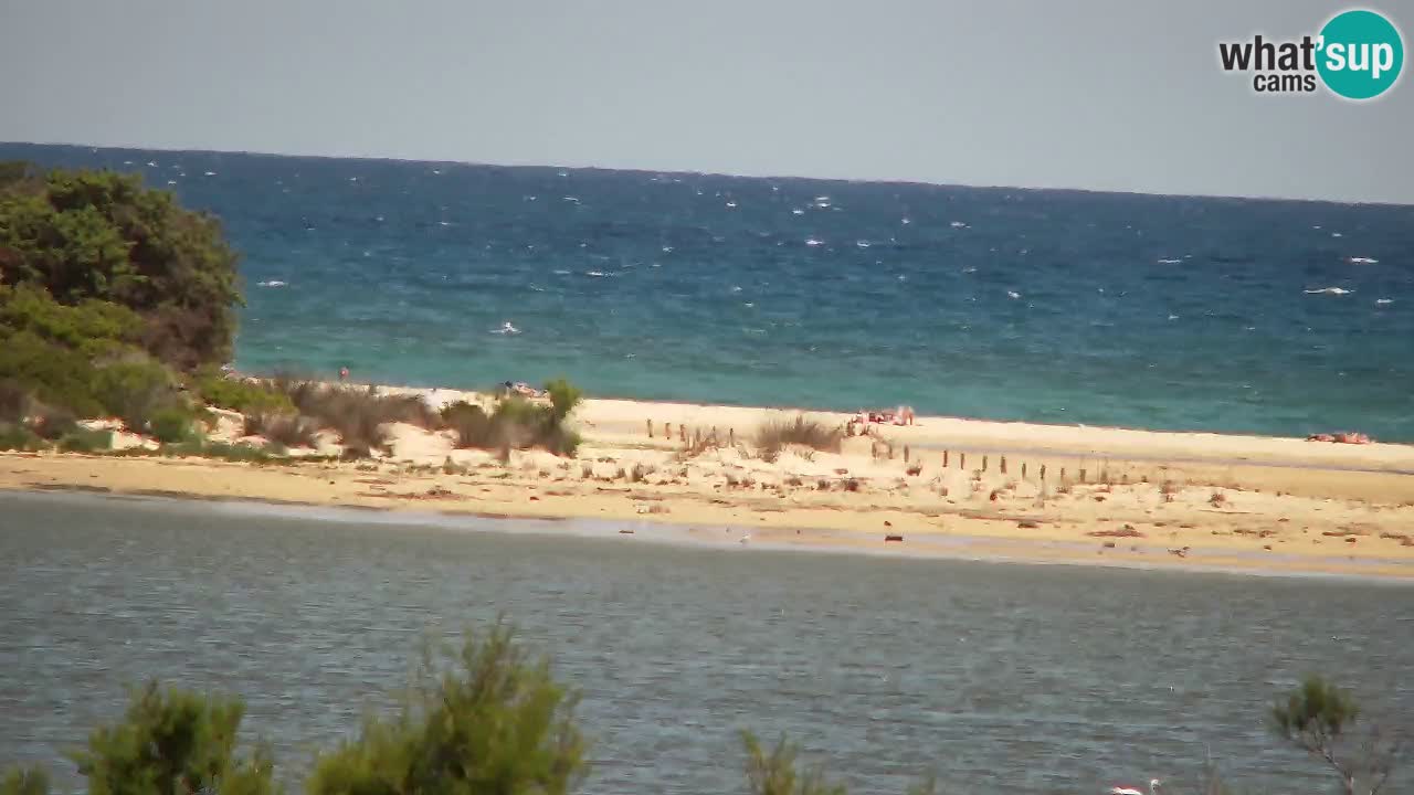 Webcam Chia – Vue en direct de la plage Su Giudeu
