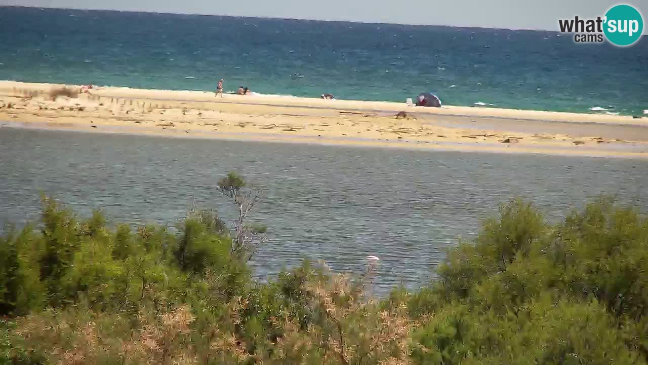 Spletna kamera Chia – Pogled v živo na plažo Su Giudeu