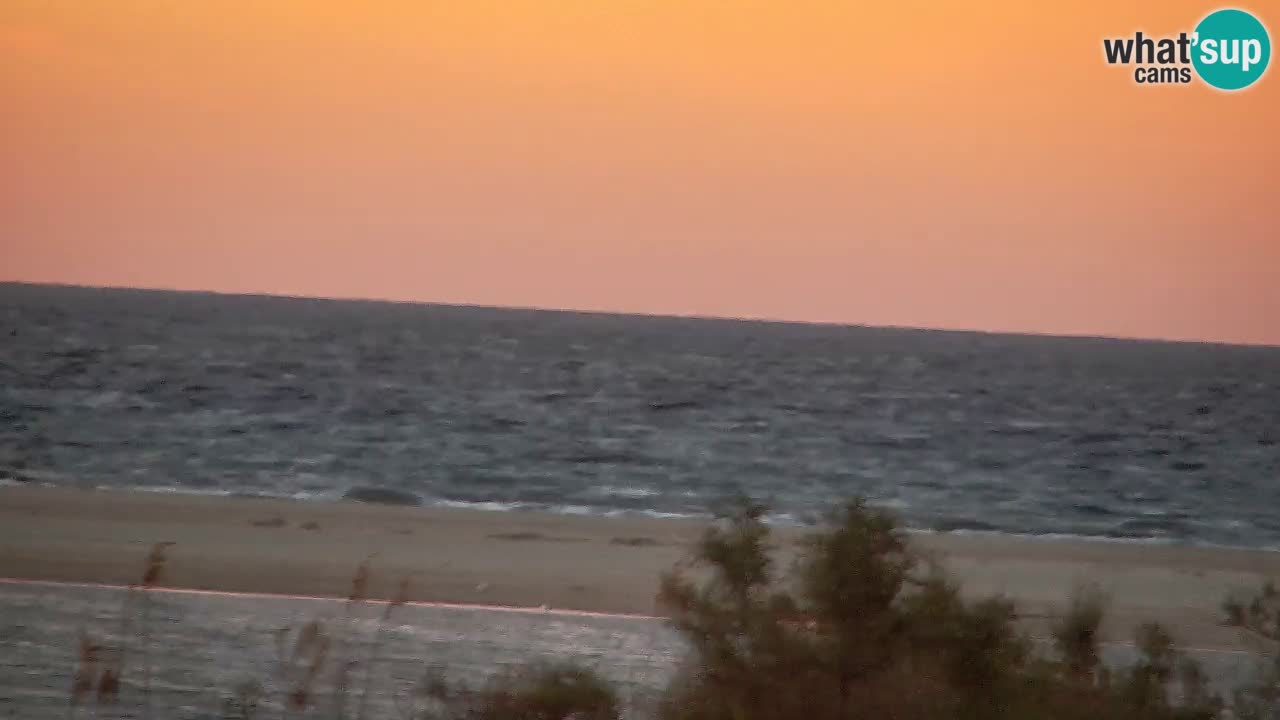 Webcam Chia – Vue en direct de la plage Su Giudeu