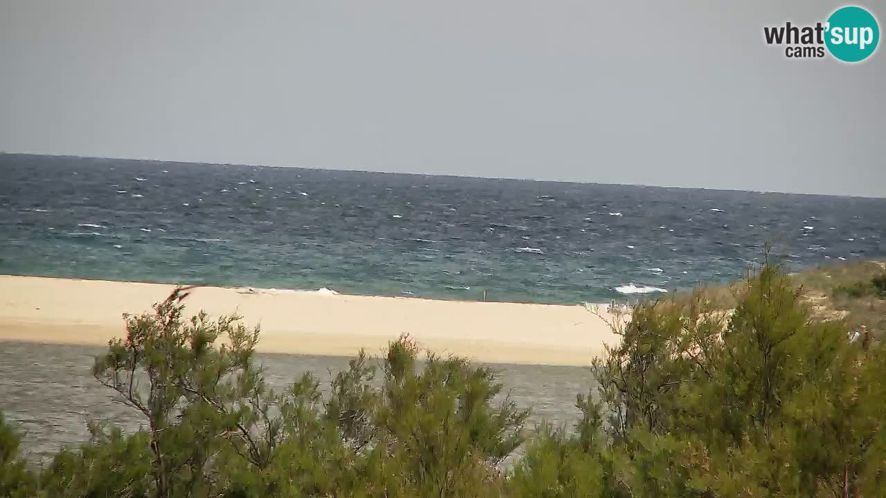 Spletna kamera Chia – Pogled v živo na plažo Su Giudeu