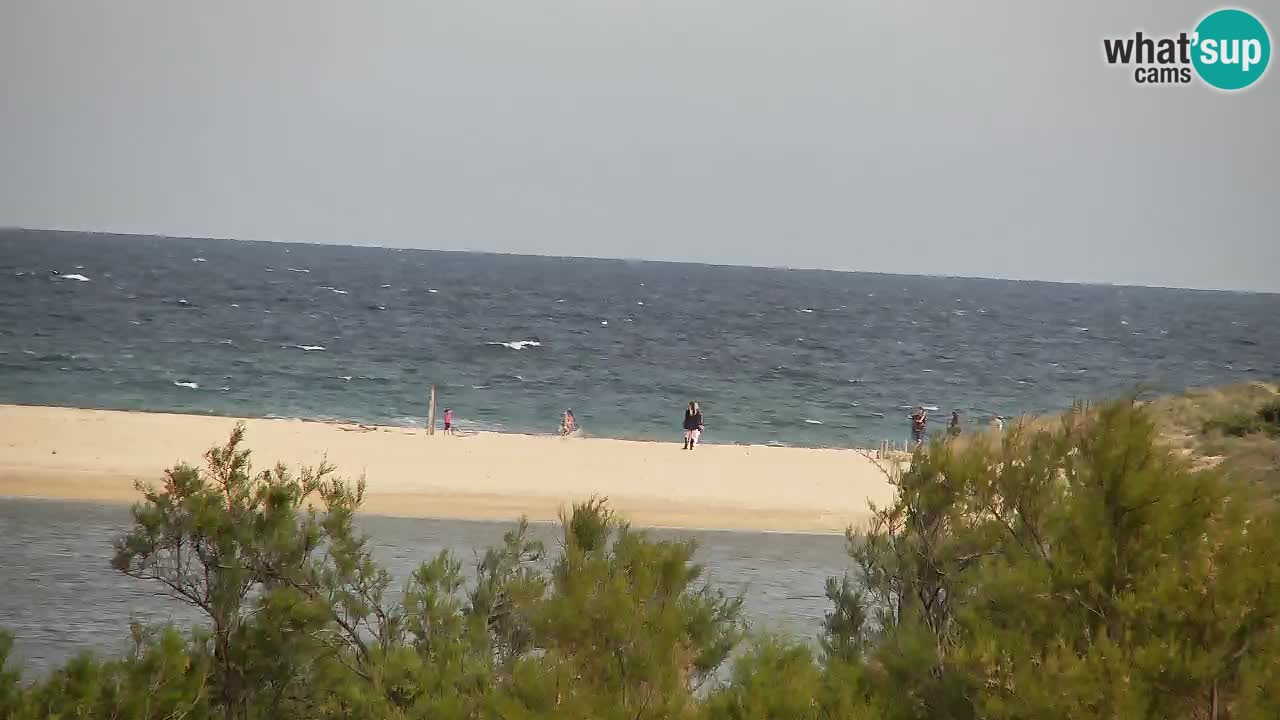Spletna kamera Chia – Pogled v živo na plažo Su Giudeu