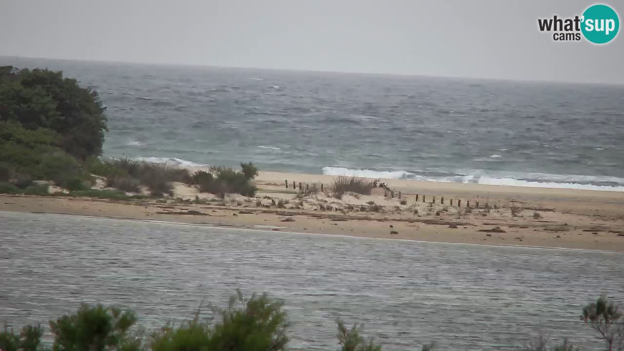 Webcam Chia – Vue en direct de la plage Su Giudeu