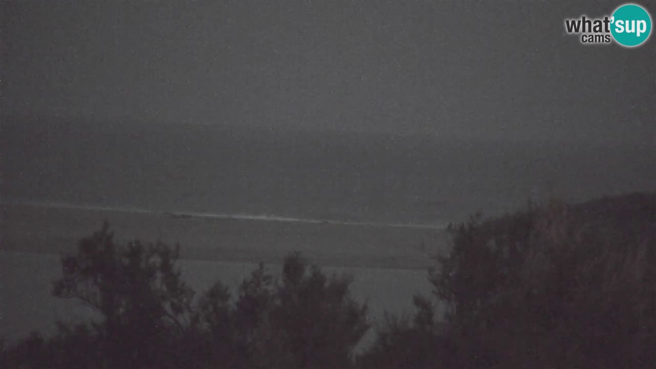 Webcam Chia – Vue en direct de la plage Su Giudeu