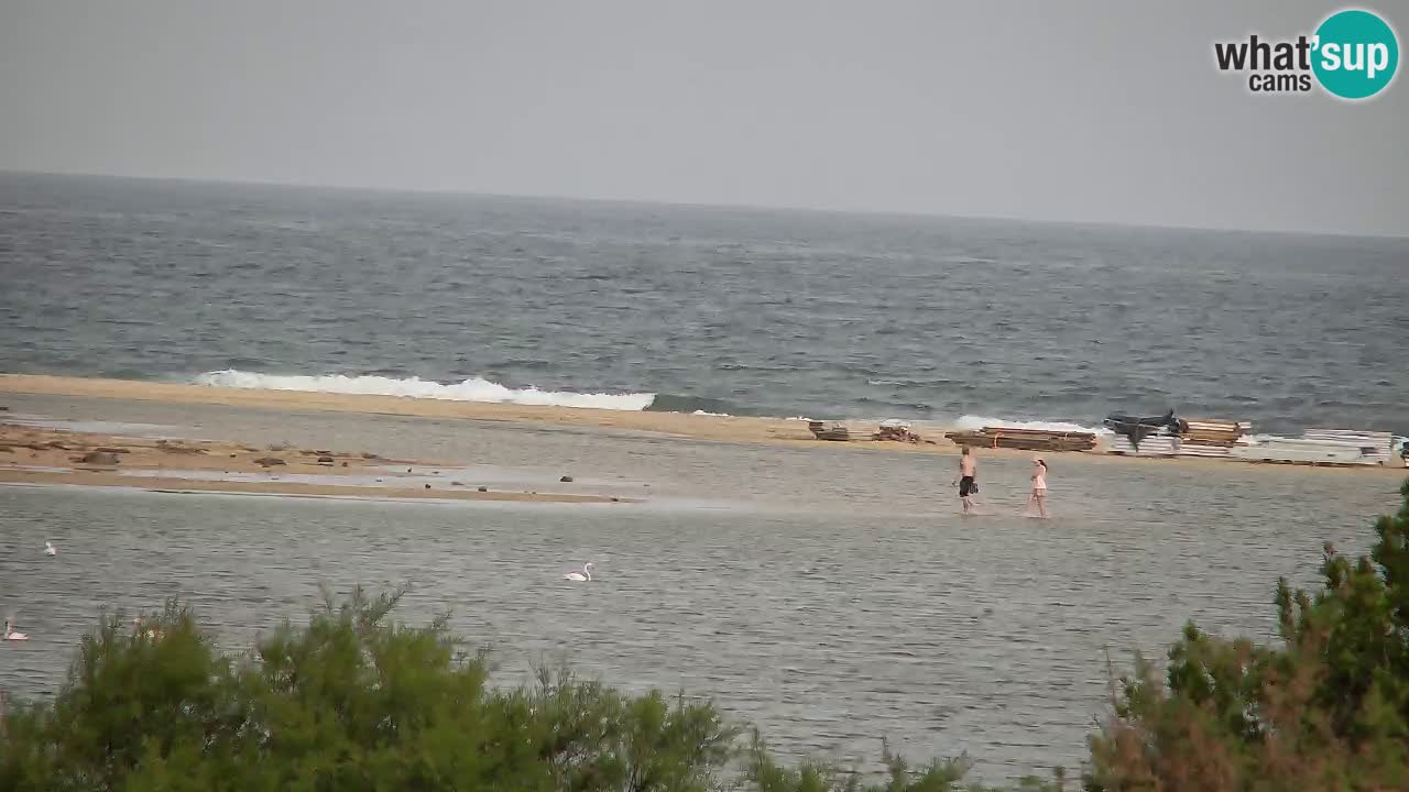 Webcam Chia – Vue en direct de la plage Su Giudeu