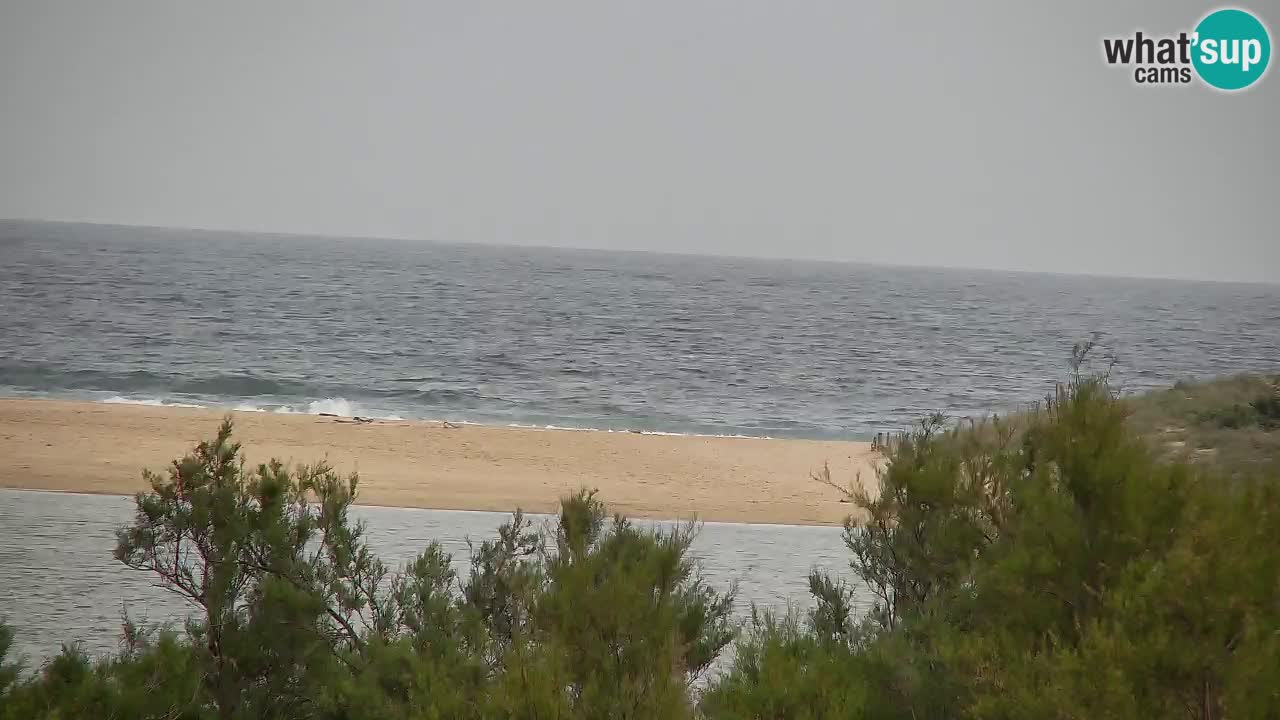 Spletna kamera Chia – Pogled v živo na plažo Su Giudeu