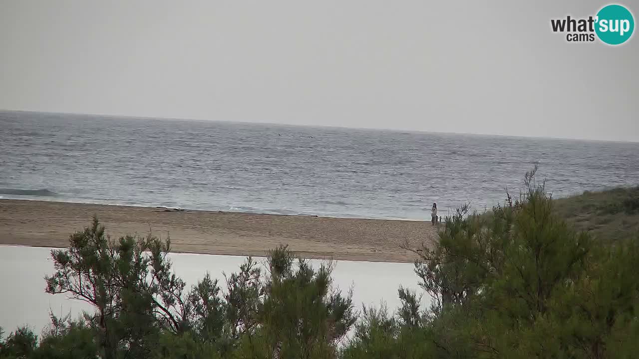 Spletna kamera Chia – Pogled v živo na plažo Su Giudeu