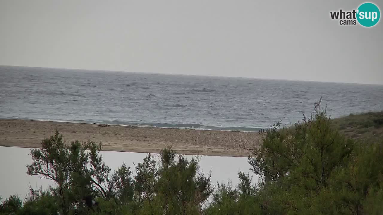 Webcam Chia – Vue en direct de la plage Su Giudeu