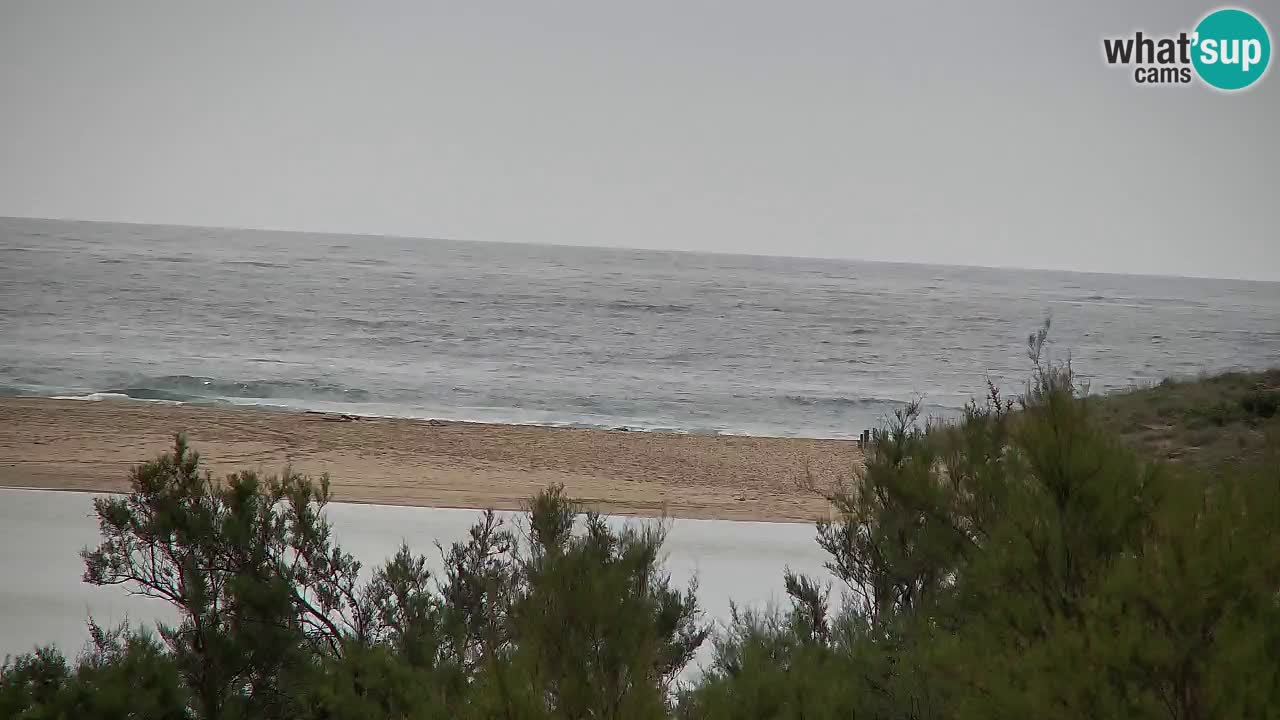 Webcam Chia – Vue en direct de la plage Su Giudeu