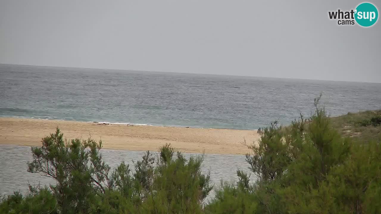 Webcam Chia – Vue en direct de la plage Su Giudeu