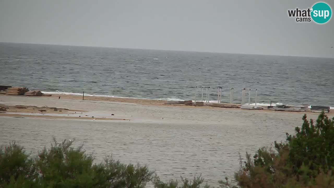 Webcam Chia – Vue en direct de la plage Su Giudeu