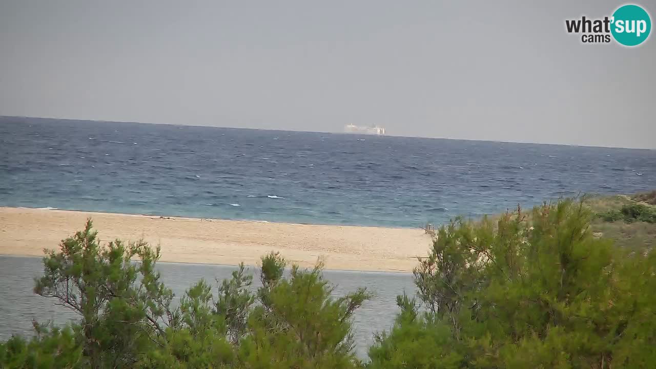 Spletna kamera Chia – Pogled v živo na plažo Su Giudeu