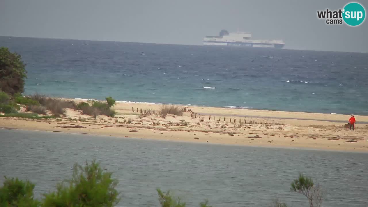 Spletna kamera Chia – Pogled v živo na plažo Su Giudeu