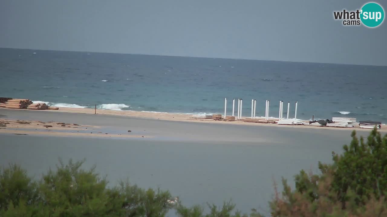 Spletna kamera Chia – Pogled v živo na plažo Su Giudeu