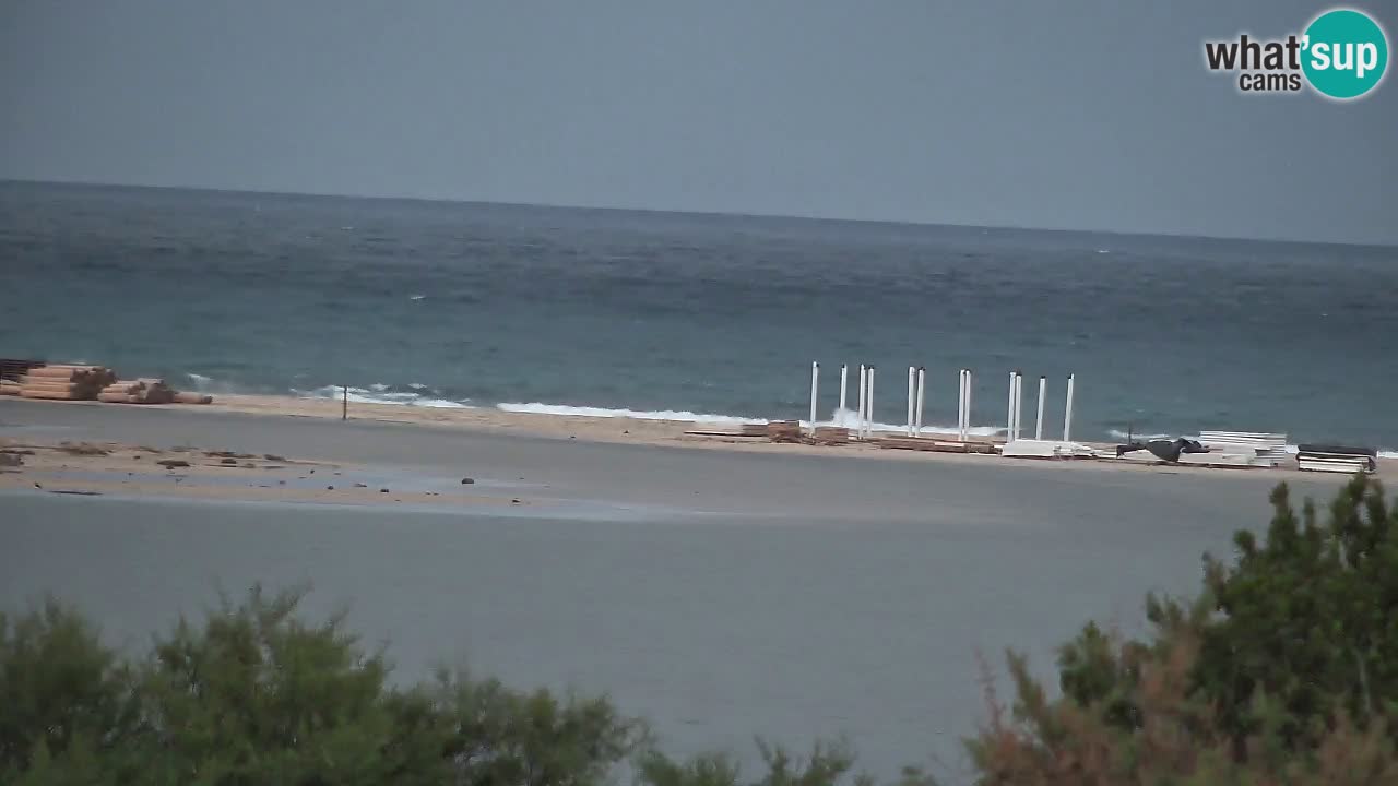Webcam Chia – Vue en direct de la plage Su Giudeu