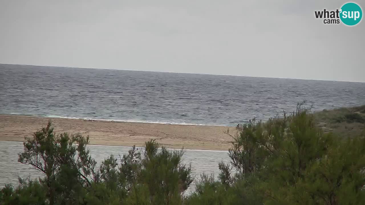 Webcam Chia – Vue en direct de la plage Su Giudeu