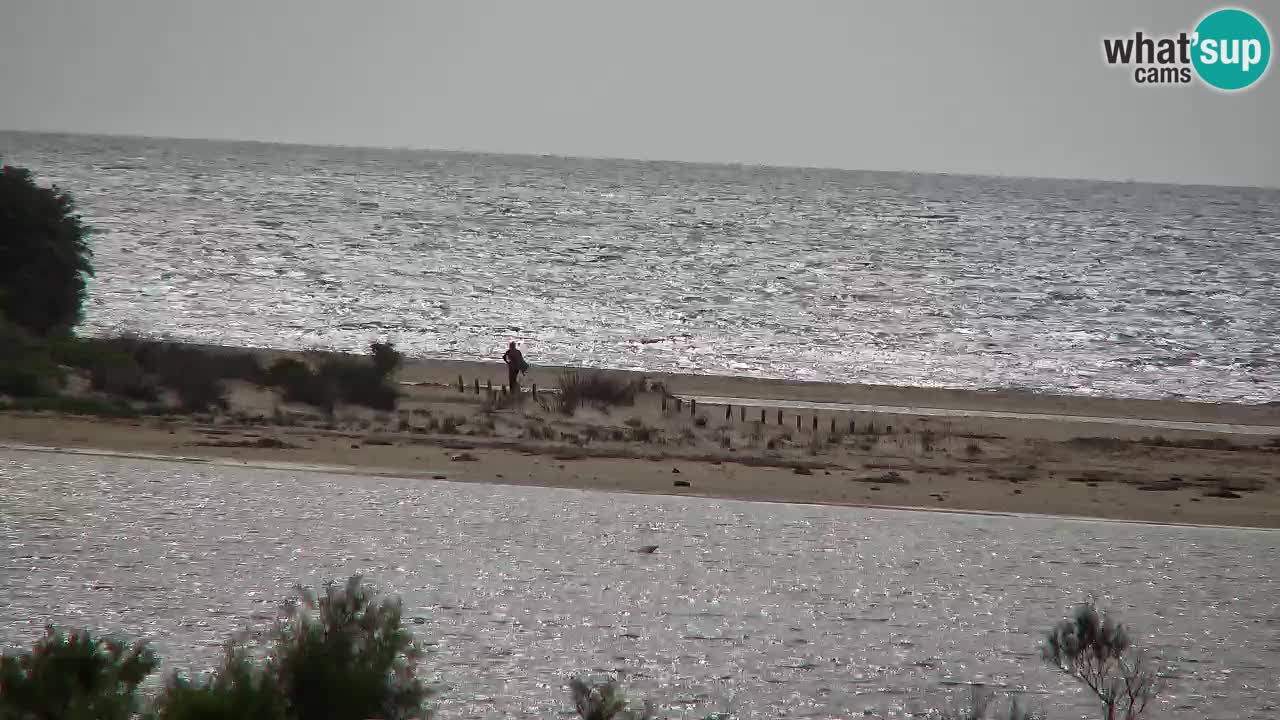 Webcam Chia – Vue en direct de la plage Su Giudeu