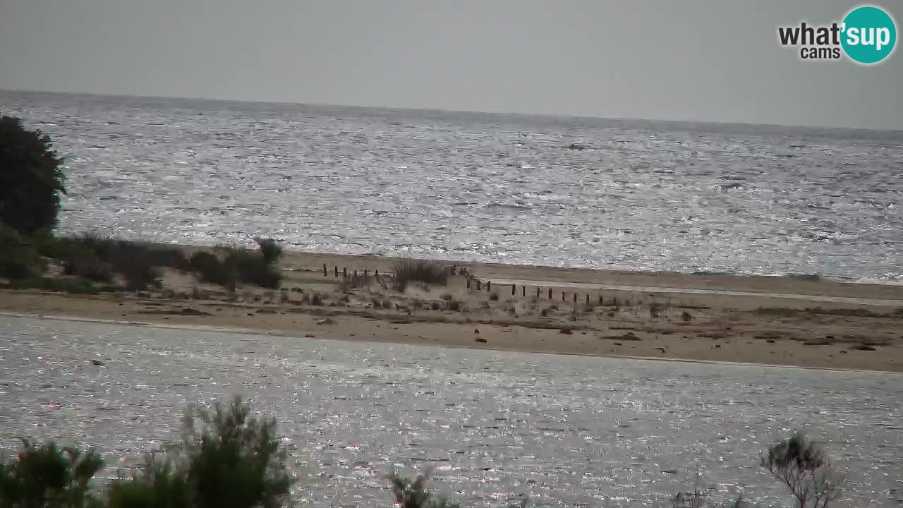 Spletna kamera Chia – Pogled v živo na plažo Su Giudeu