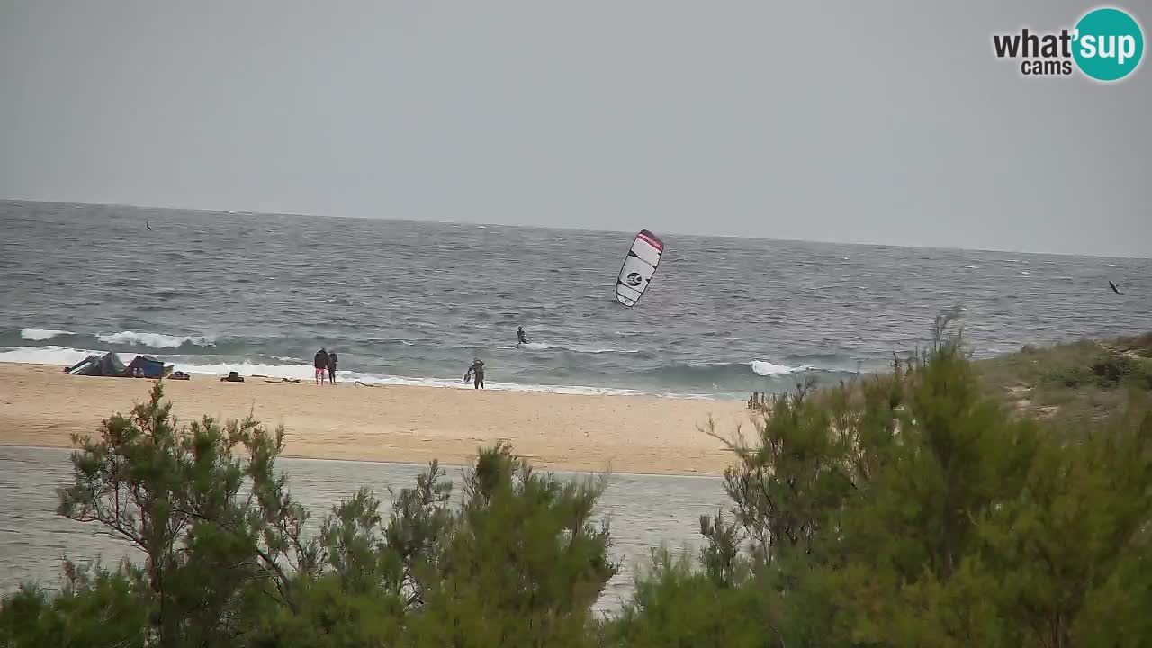 Webcam Chia – Vue en direct de la plage Su Giudeu