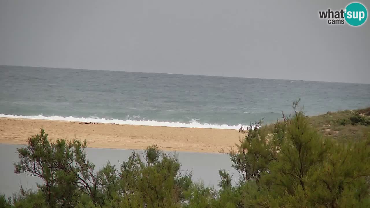 Webcam Chia – Vista en directo de la playa Su Giudeu
