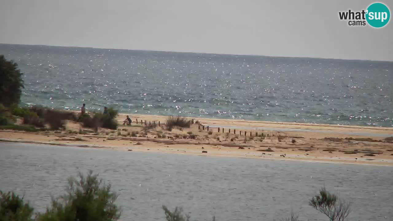 Webcam Chia – Vue en direct de la plage Su Giudeu