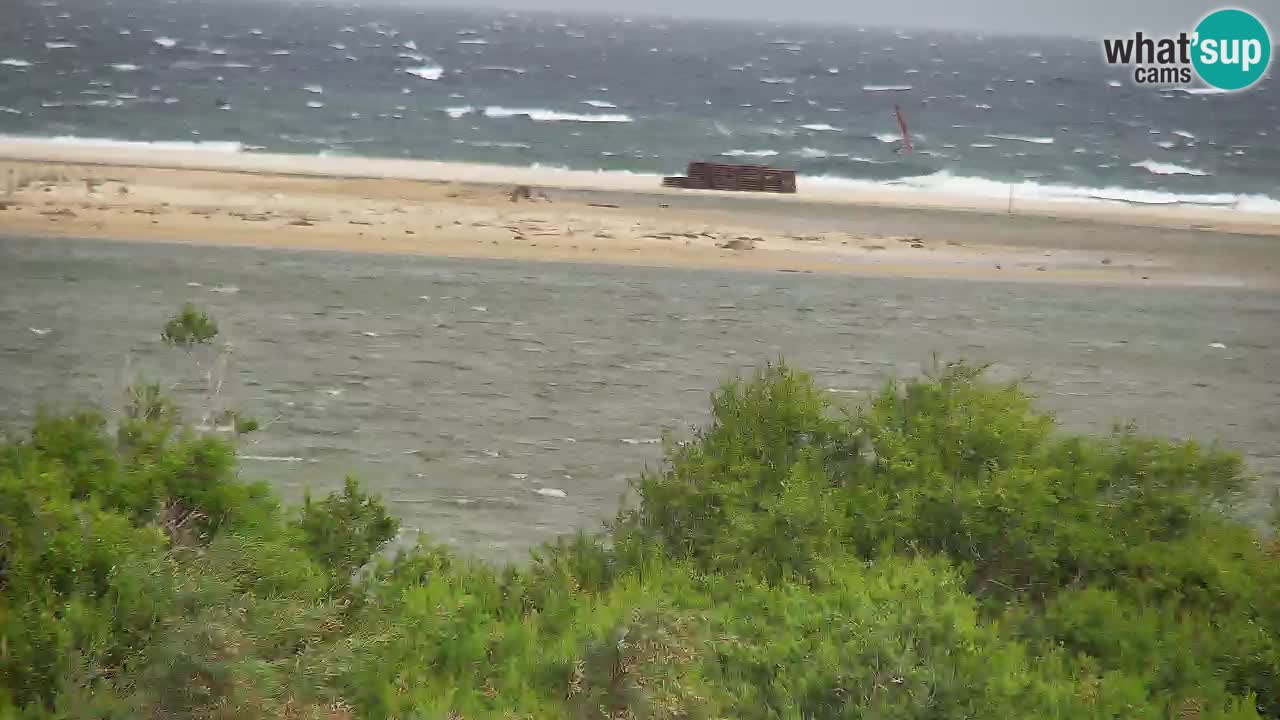 Webcam Chia – Vue en direct de la plage Su Giudeu