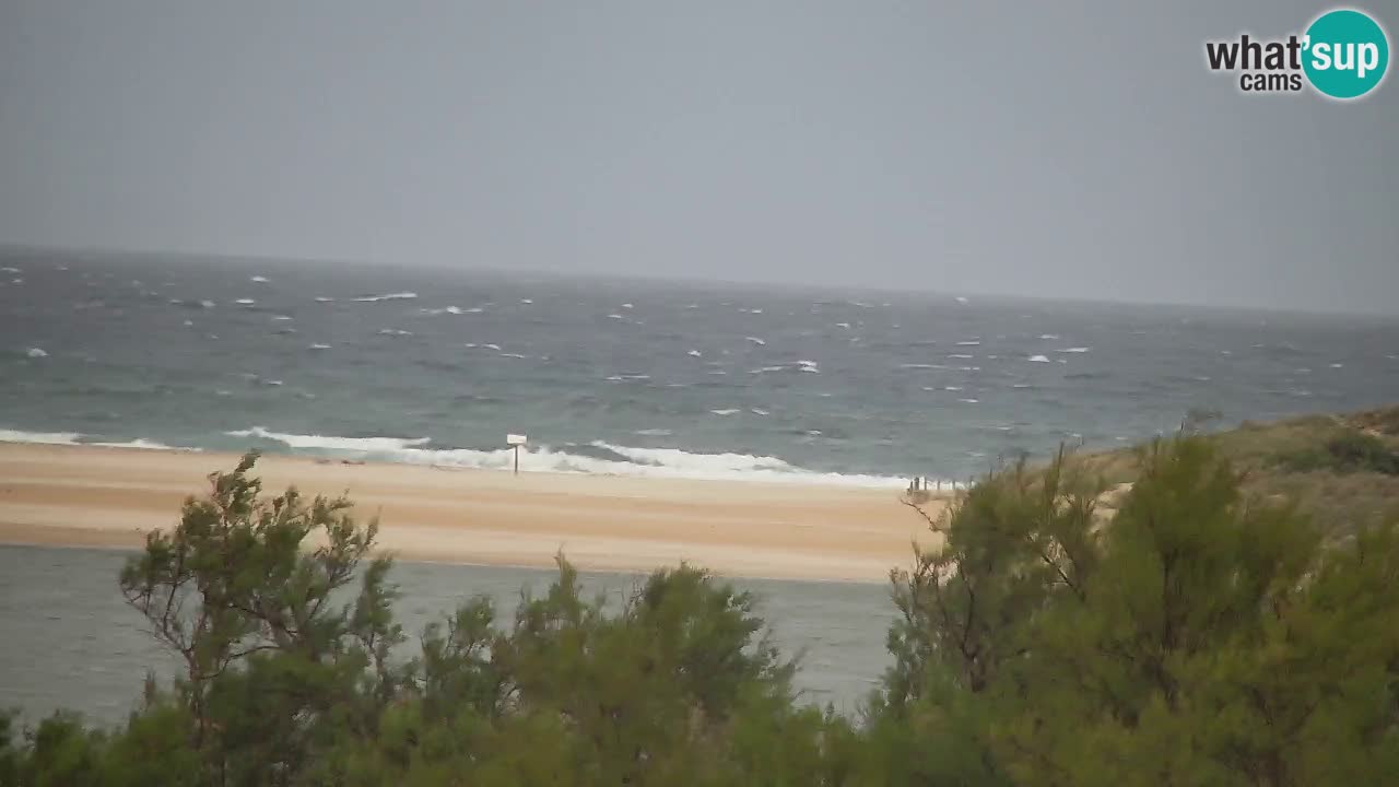 Webcam Chia – Vue en direct de la plage Su Giudeu