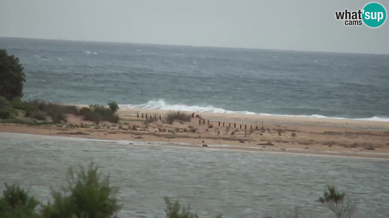 Webcam Chia – Vue en direct de la plage Su Giudeu