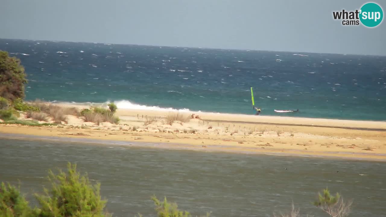 Spletna kamera Chia – Pogled v živo na plažo Su Giudeu