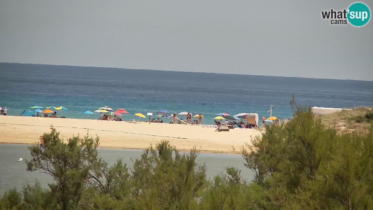 Webcam Chia – Vue en direct de la plage Su Giudeu