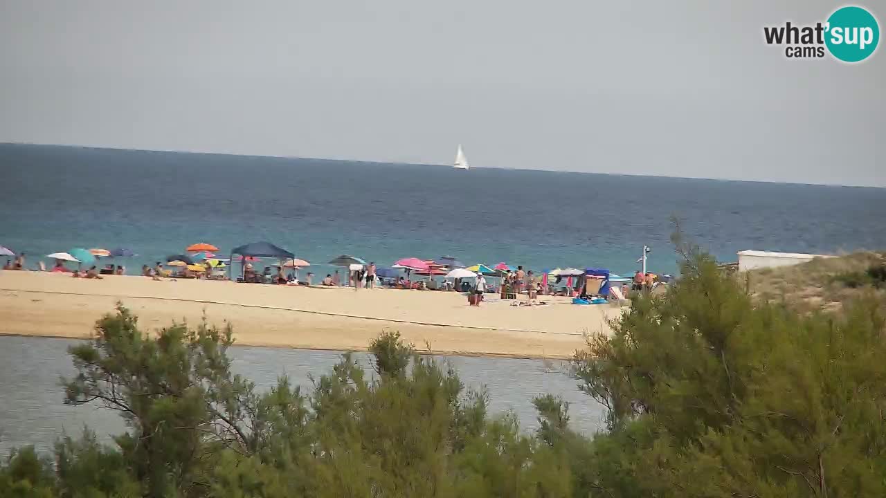 Webcam Chia – Vue en direct de la plage Su Giudeu