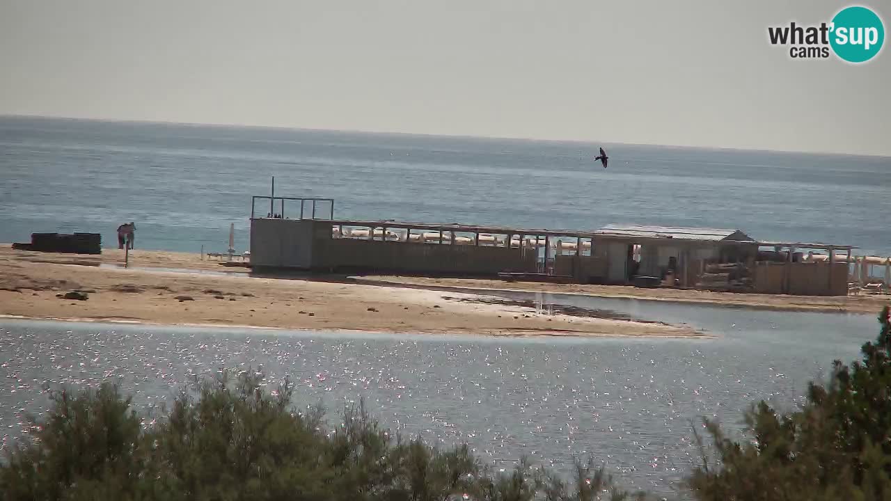 Webcam Chia – Vue en direct de la plage Su Giudeu