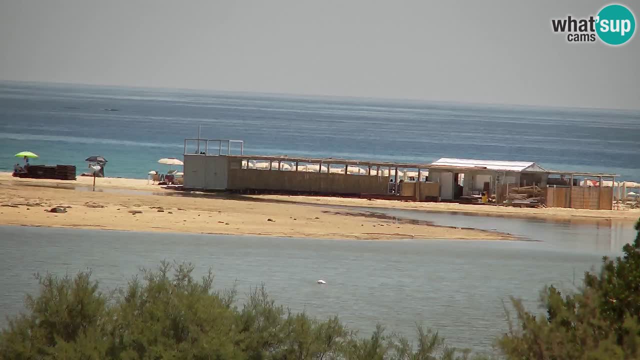 Spletna kamera Chia – Pogled v živo na plažo Su Giudeu