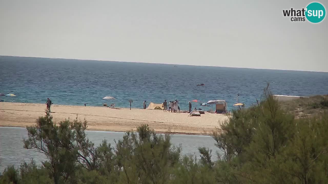 Spletna kamera Chia – Pogled v živo na plažo Su Giudeu