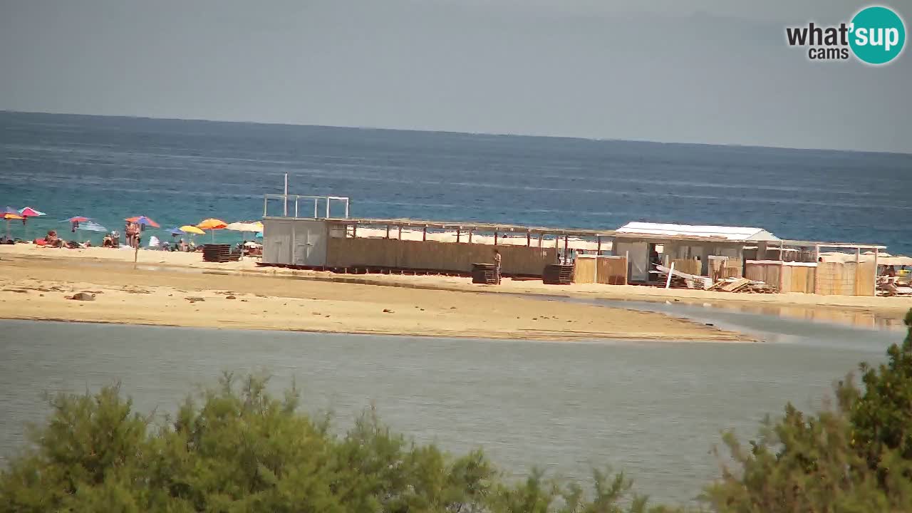 Spletna kamera Chia – Pogled v živo na plažo Su Giudeu