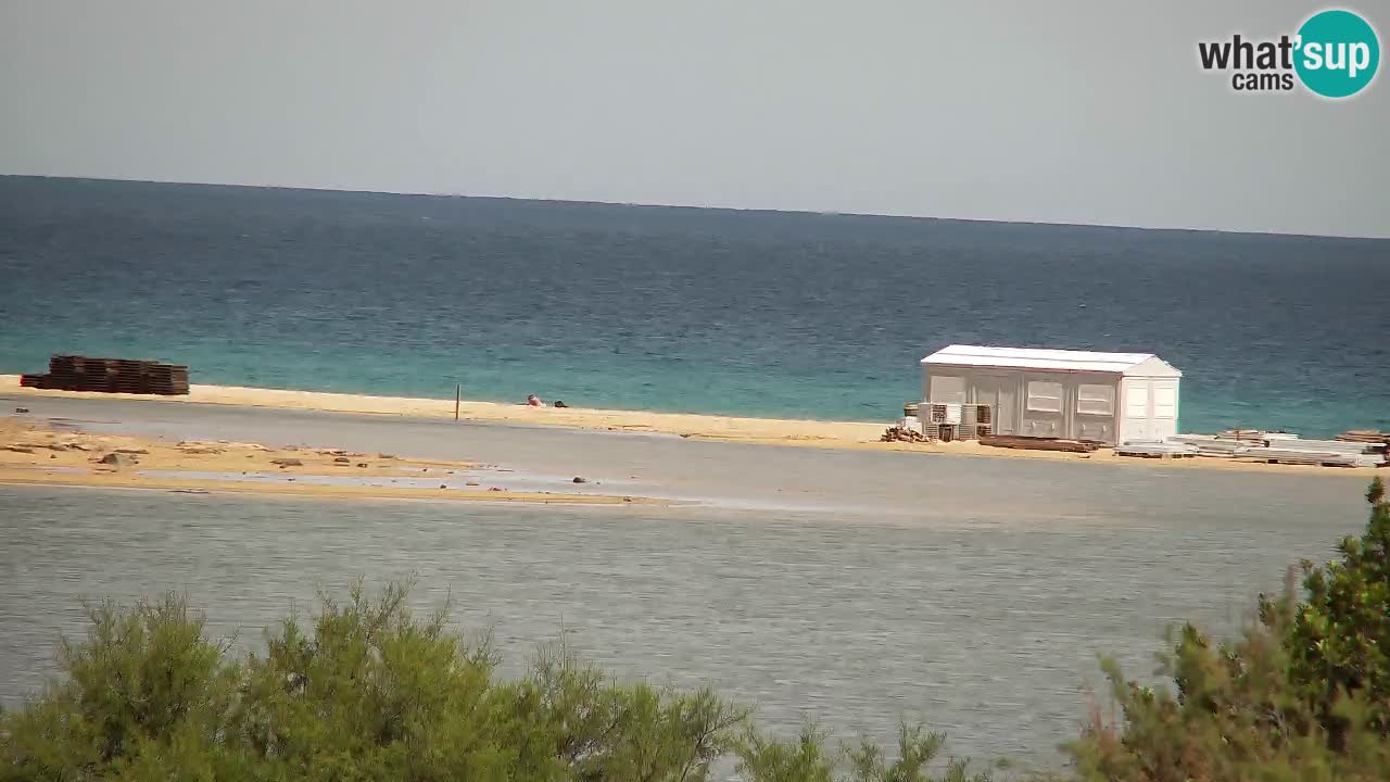 Webcam Chia – Vue en direct de la plage Su Giudeu