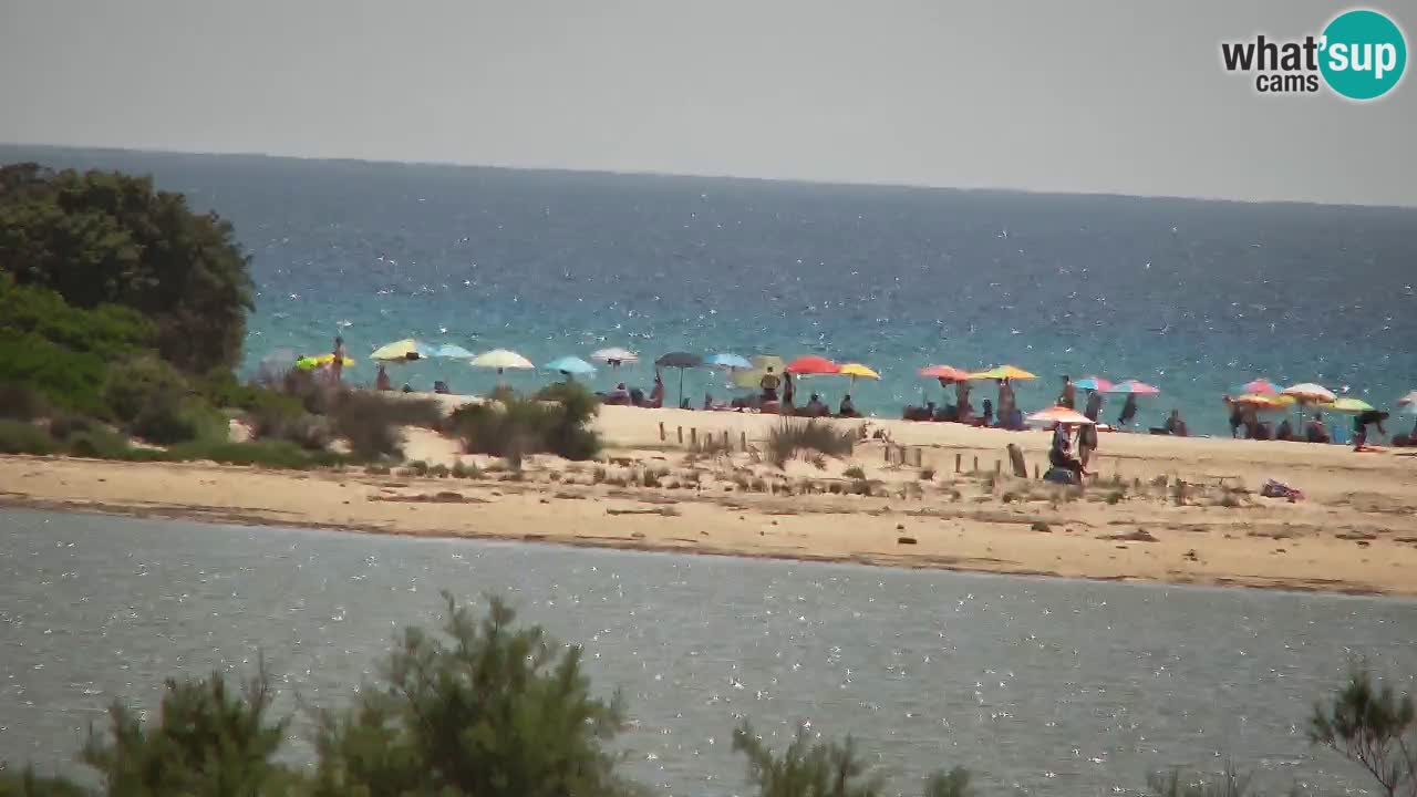 Spletna kamera Chia – Pogled v živo na plažo Su Giudeu