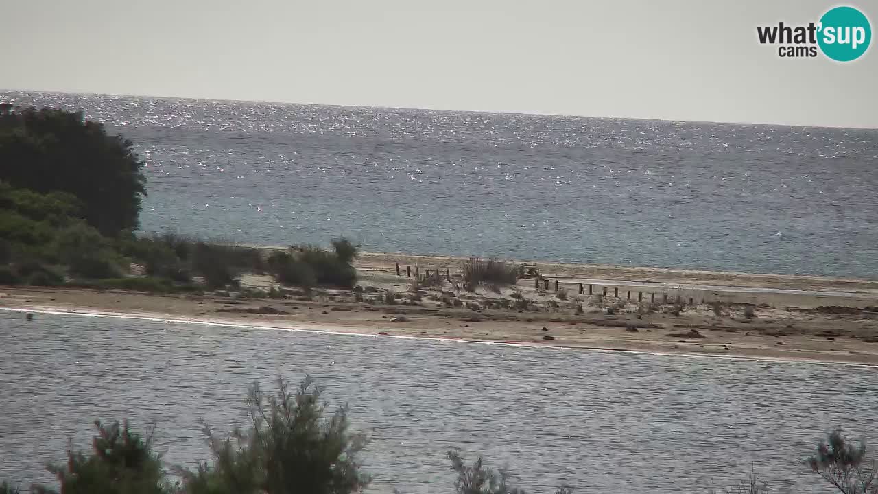 Webcam Chia – Vue en direct de la plage Su Giudeu