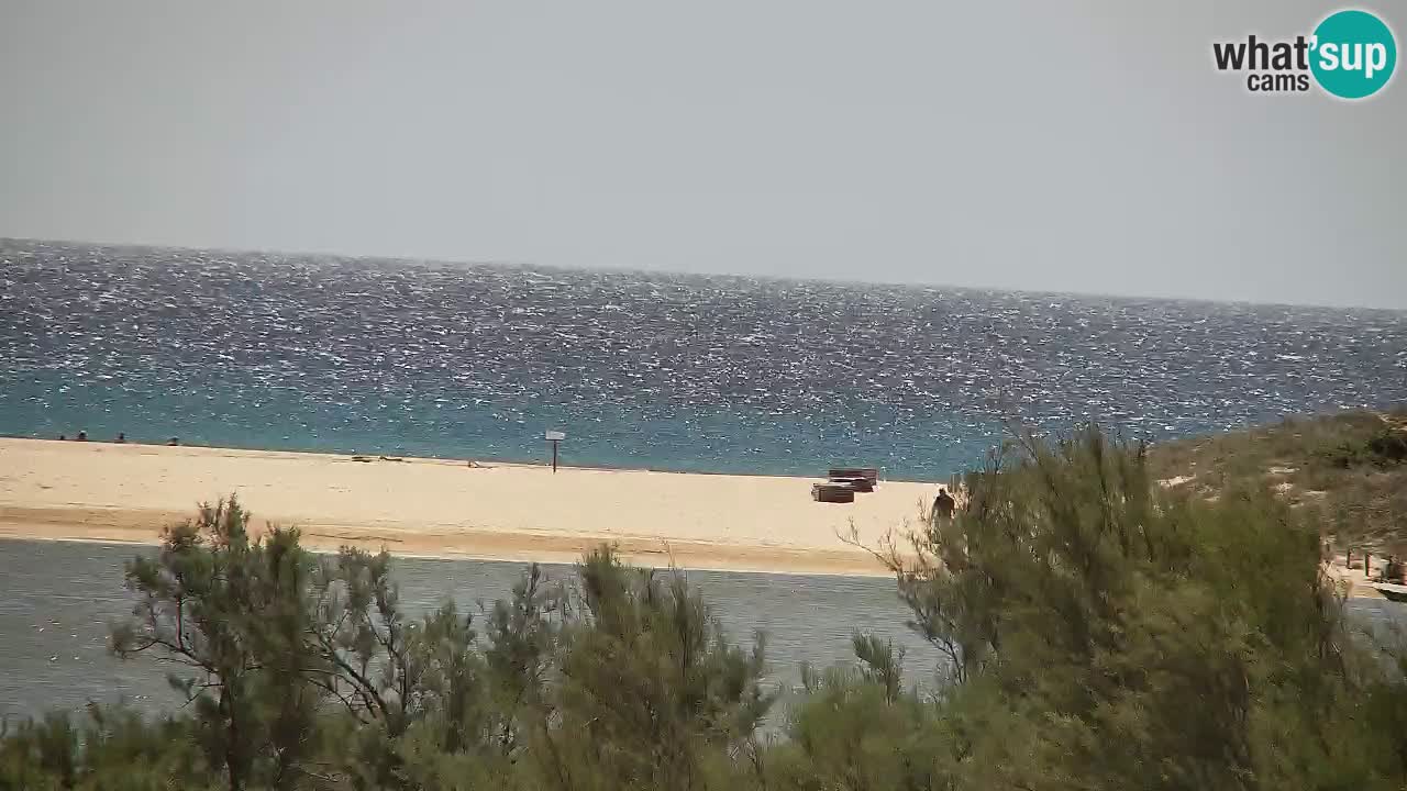 Webcam Chia – Vue en direct de la plage Su Giudeu