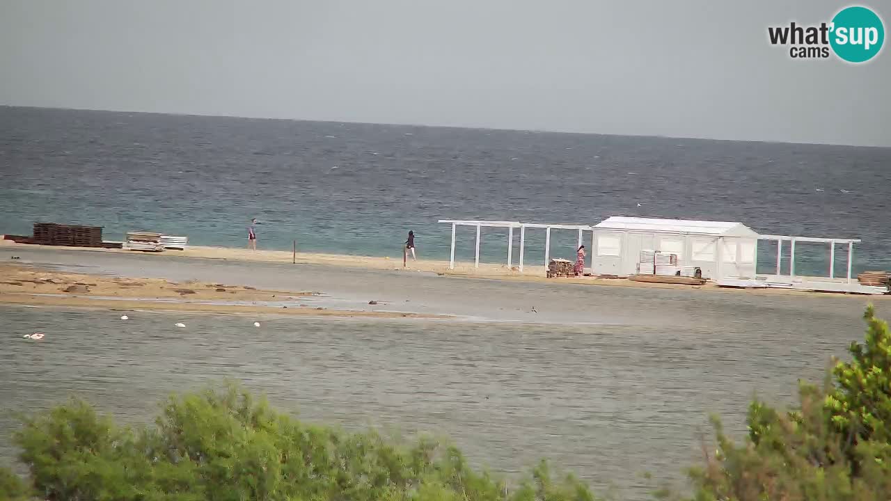 Webcam Chia – Vue en direct de la plage Su Giudeu