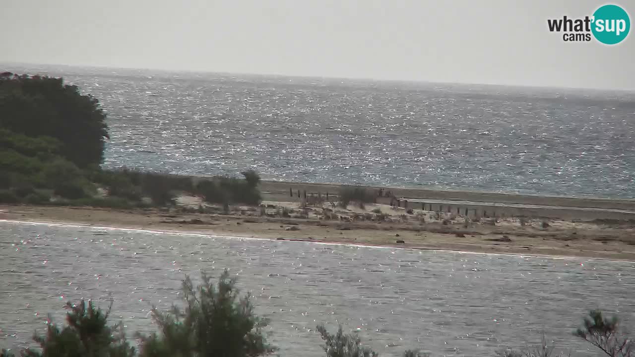 Webcam Chia – Vue en direct de la plage Su Giudeu