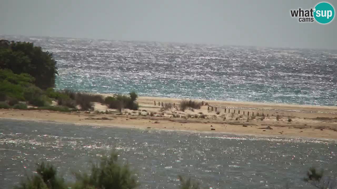 Webcam Chia – Vue en direct de la plage Su Giudeu