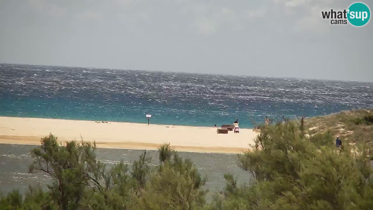 Webcam Chia – Vue en direct de la plage Su Giudeu