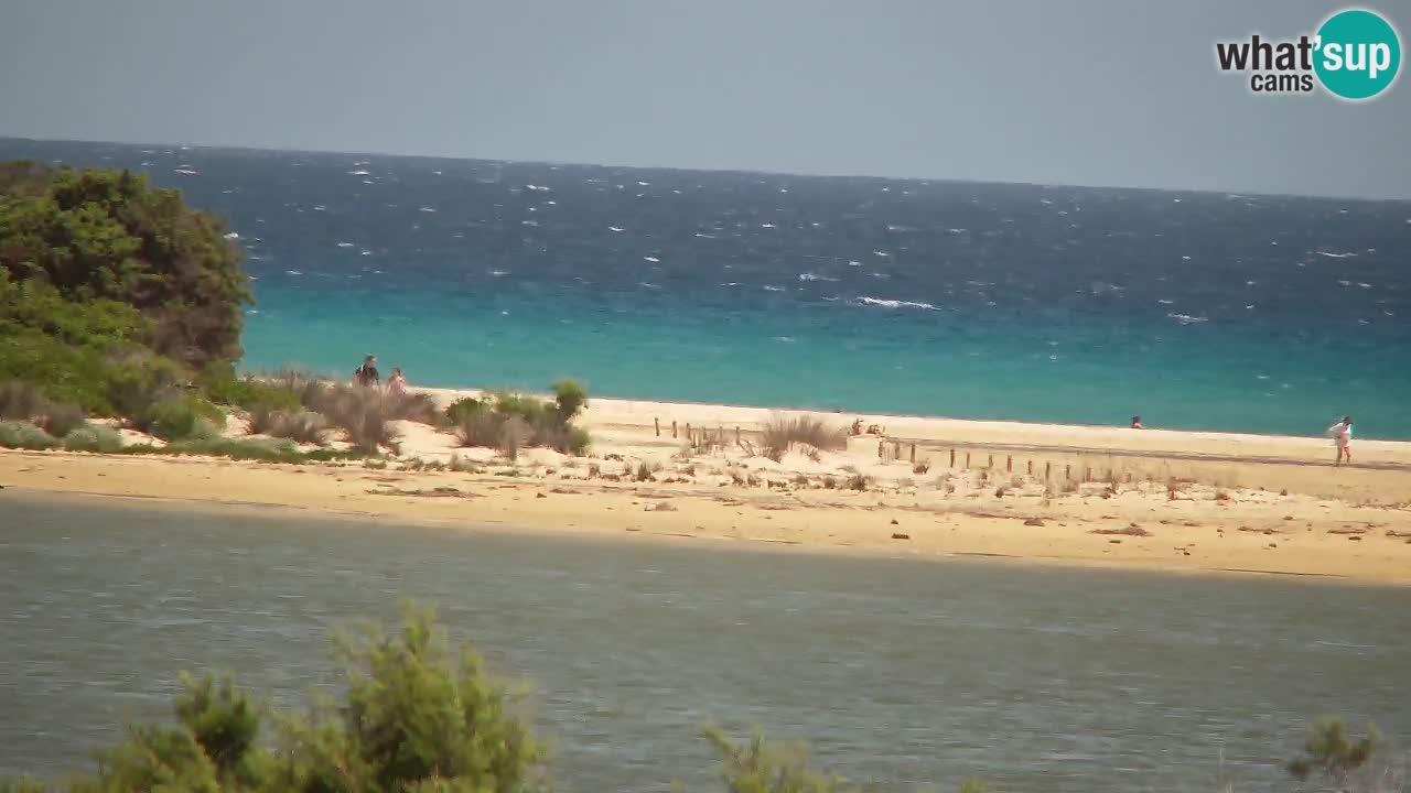 Webcam Chia – Vue en direct de la plage Su Giudeu