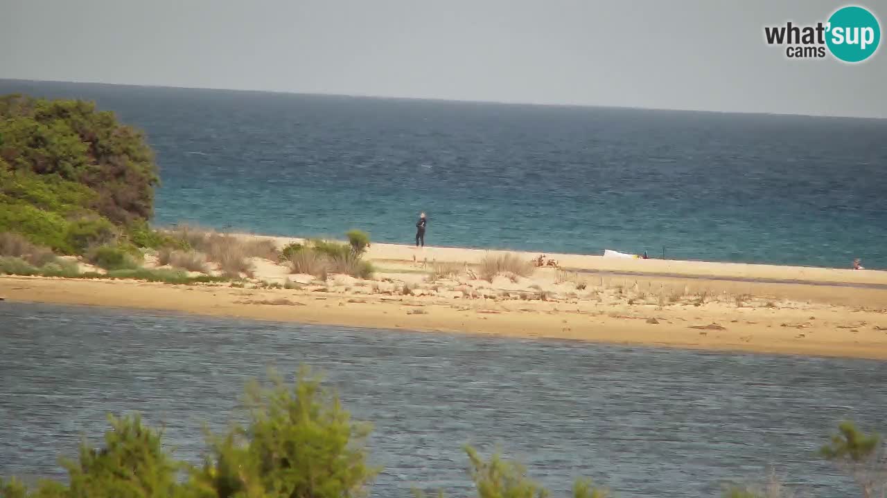 Webcam Chia – Vue en direct de la plage Su Giudeu