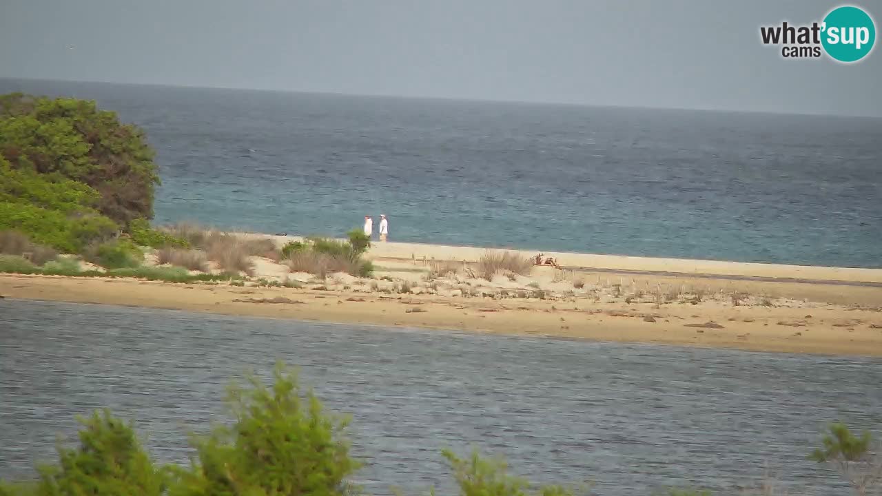 Spletna kamera Chia – Pogled v živo na plažo Su Giudeu