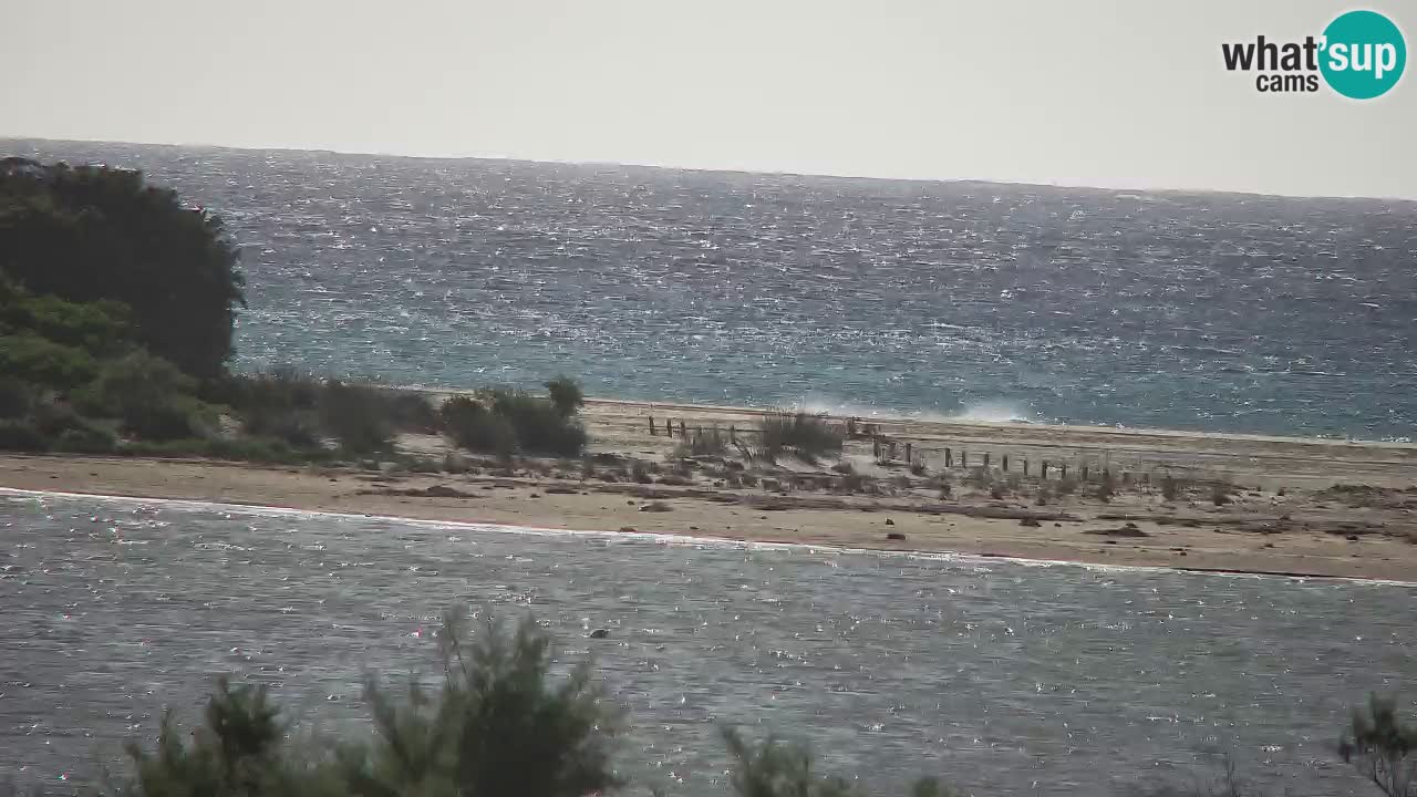 Webcam Chia – Vue en direct de la plage Su Giudeu