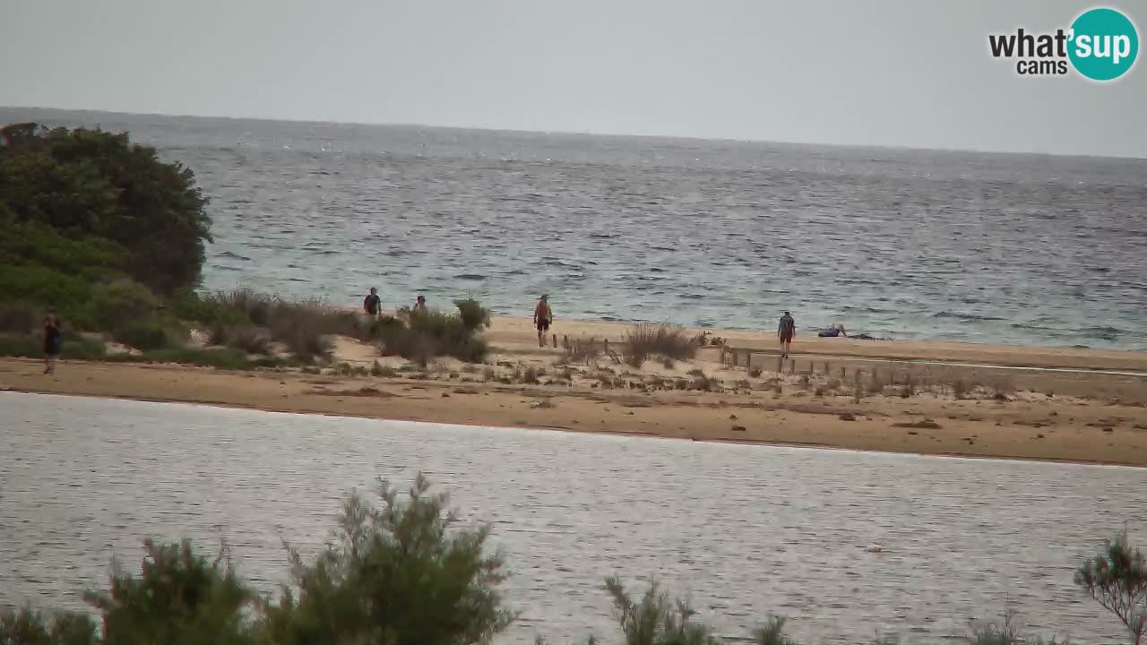 Webcam Chia – Vue en direct de la plage Su Giudeu