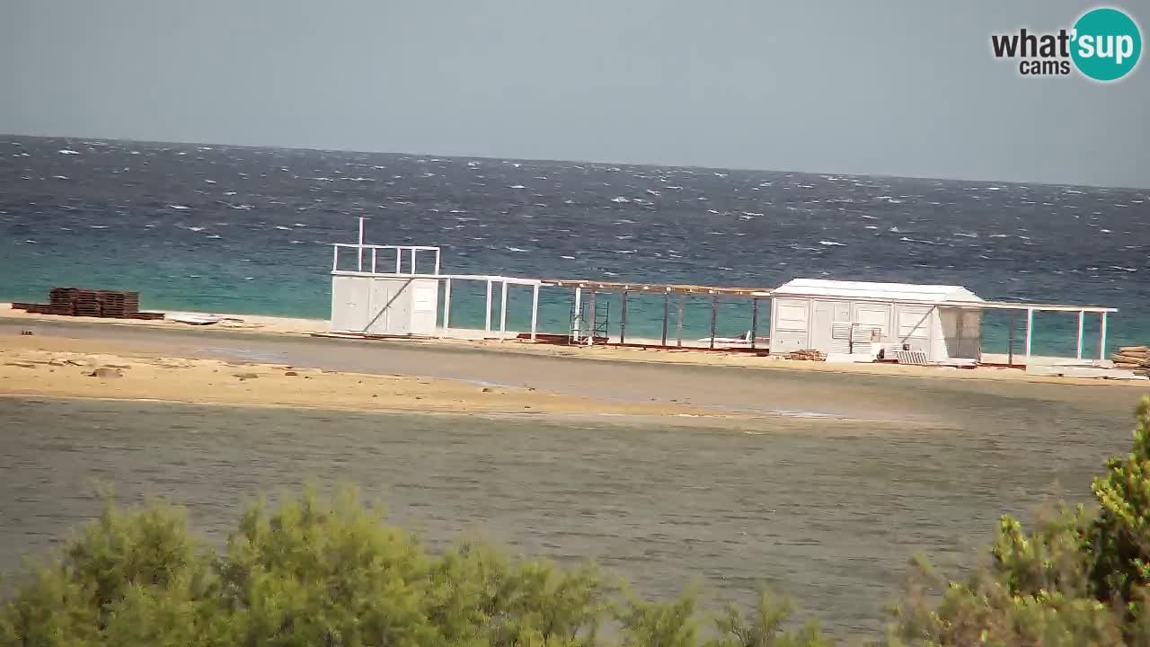 Webcam Chia – Vue en direct de la plage Su Giudeu